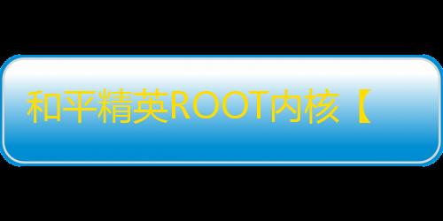 和平精英ROOT内核【晚月内核】外挂